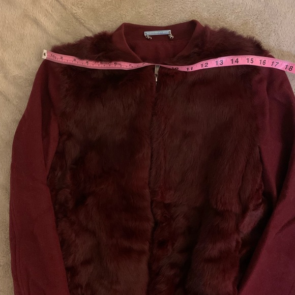 Wow ♥️ DVF Wool Rabbit Fur Bomber jacket - Picture 10 of 13